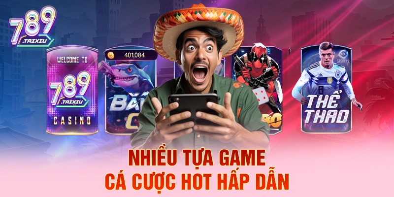 Đa dạng tựa game cá cược tại win888